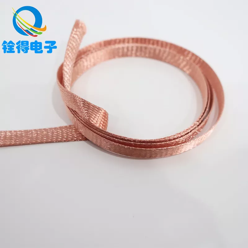 평평한 구리 꼰 와이어